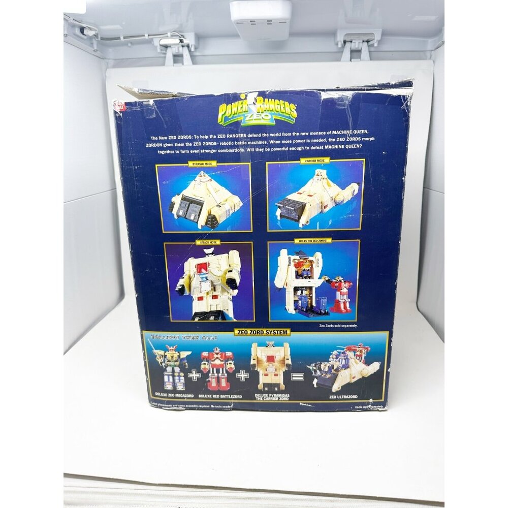 Power Rangers ZEO Deluxe Pyramidas The Carrier‎ Zord Figure 1996 Vintage Bandai - Picture 8 of 10